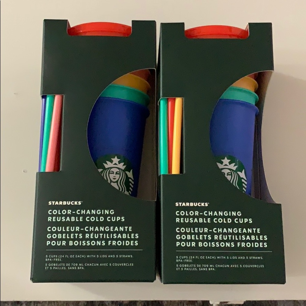 Starbucks color changing cups 2 packs